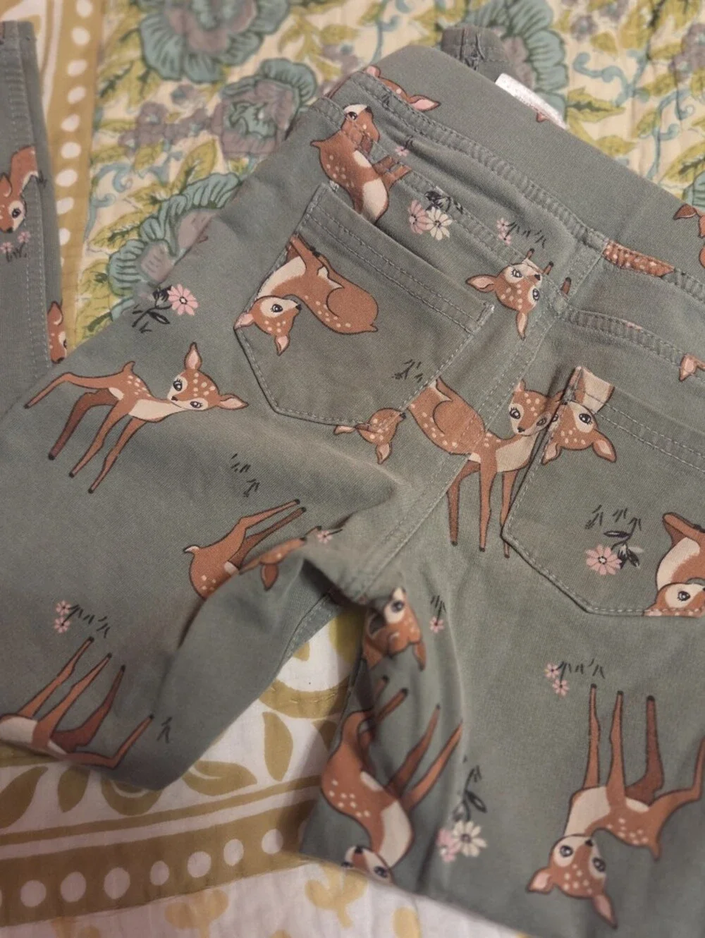Girls Deer Jeggings H&M 6/6x